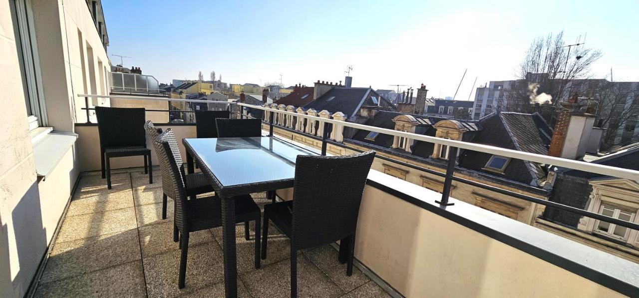 Charmant Appartement Proche Centre Ville Reims Exterior foto